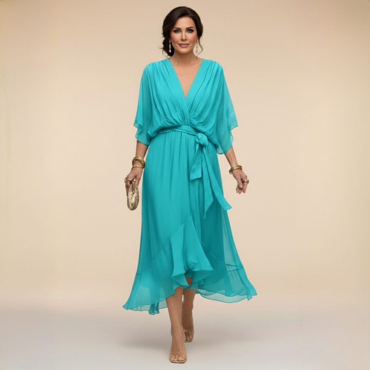 Liora™ — Graceful Summer Midi Dress