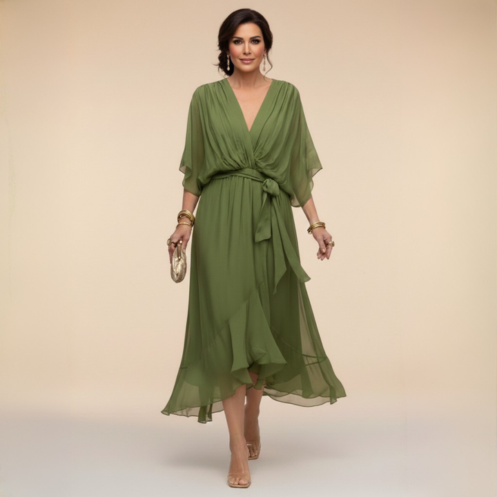 Liora™ — Graceful Summer Midi Dress