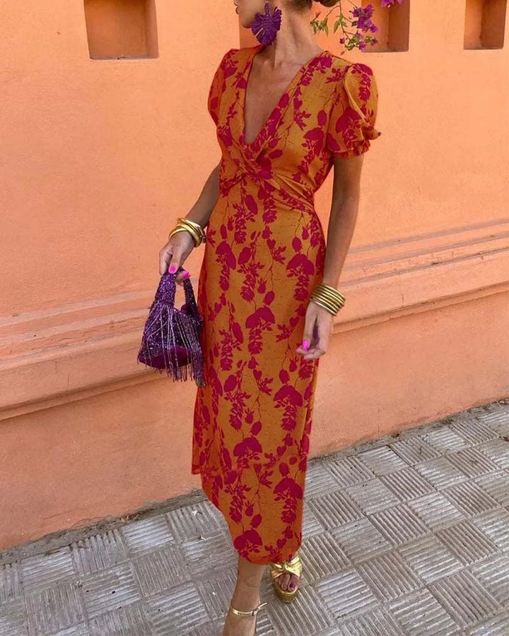 Amara™ — Floral Summer Maxi Dress