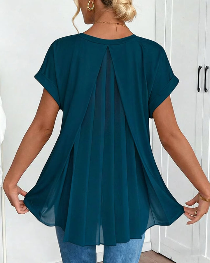 Elara | Flowy Back-Drape Top