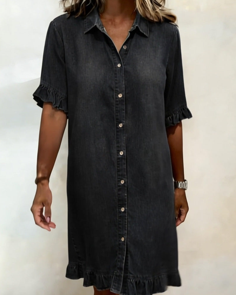 Harper™ | Relaxed Button Shirt Dress