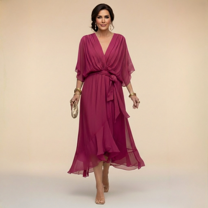 Liora™ — Graceful Summer Midi Dress