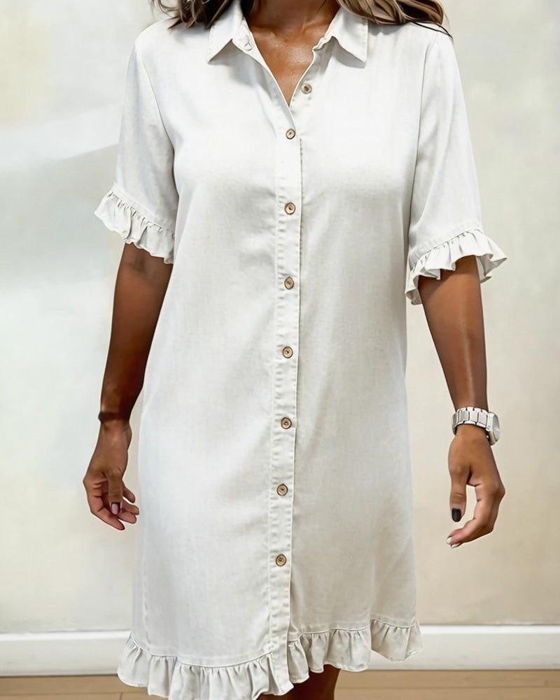 Harper™ | Relaxed Button Shirt Dress