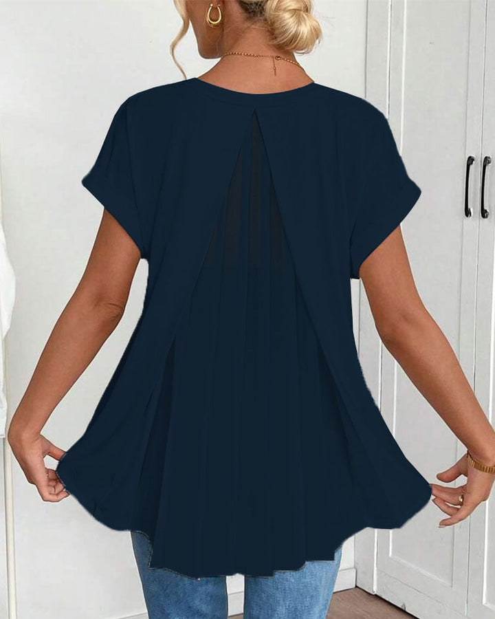 Elara | Flowy Back-Drape Top
