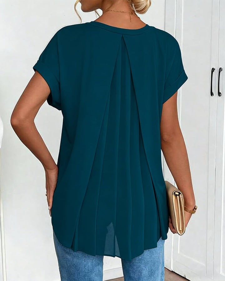 Elara | Flowy Back-Drape Top
