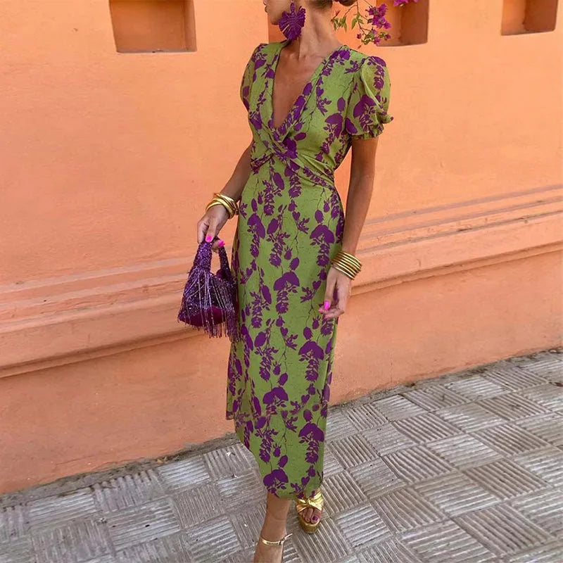 Amara™ — Floral Summer Maxi Dress