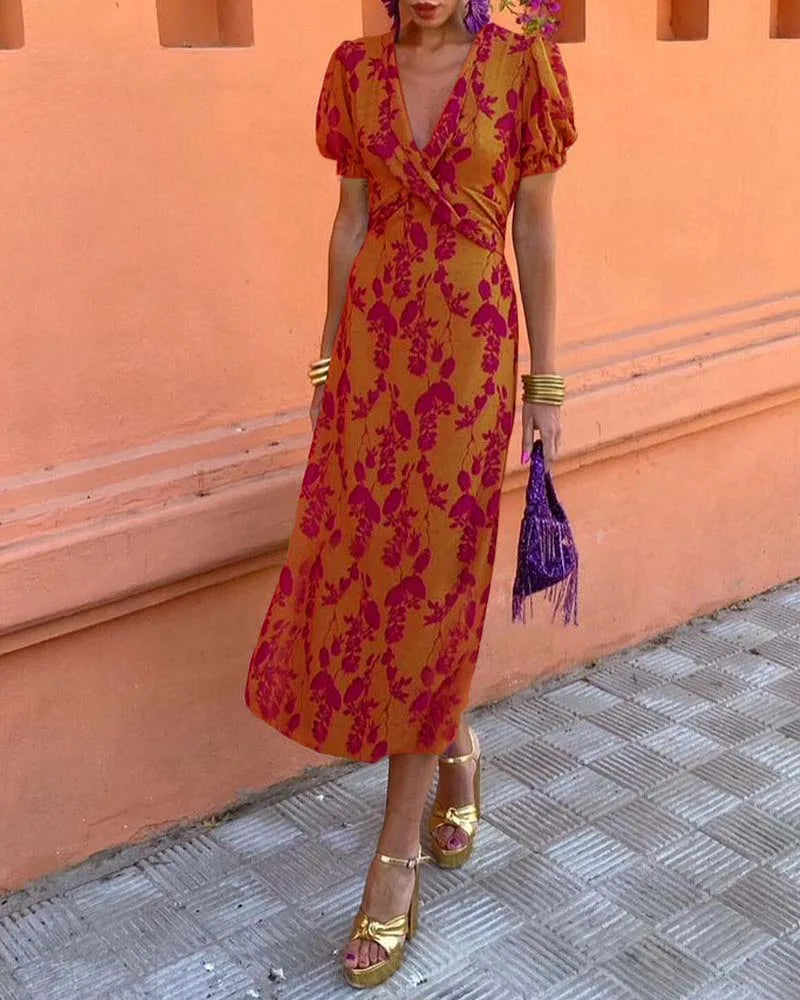 Amara™ — Floral Summer Maxi Dress