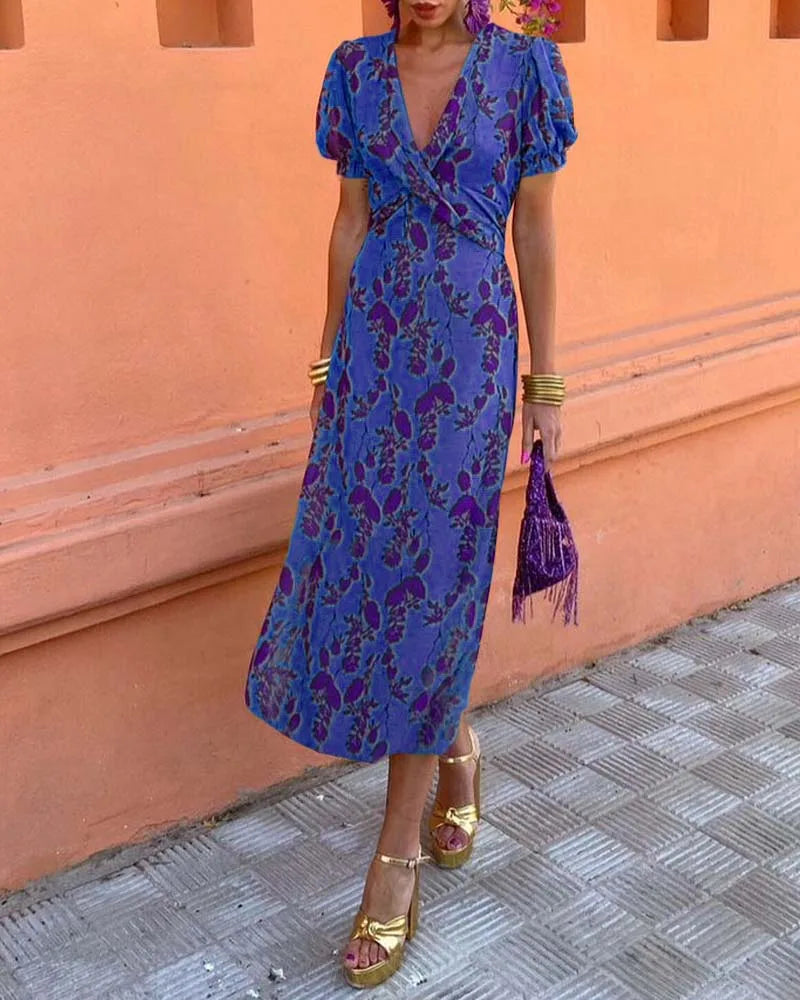 Amara™ — Floral Summer Maxi Dress