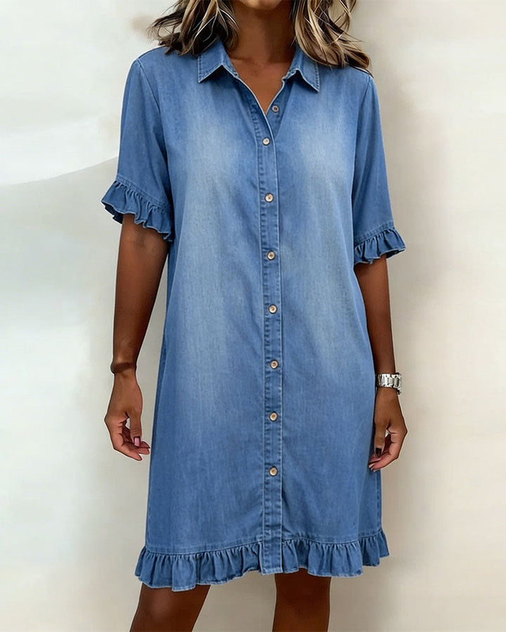 Harper™ | Relaxed Button Shirt Dress