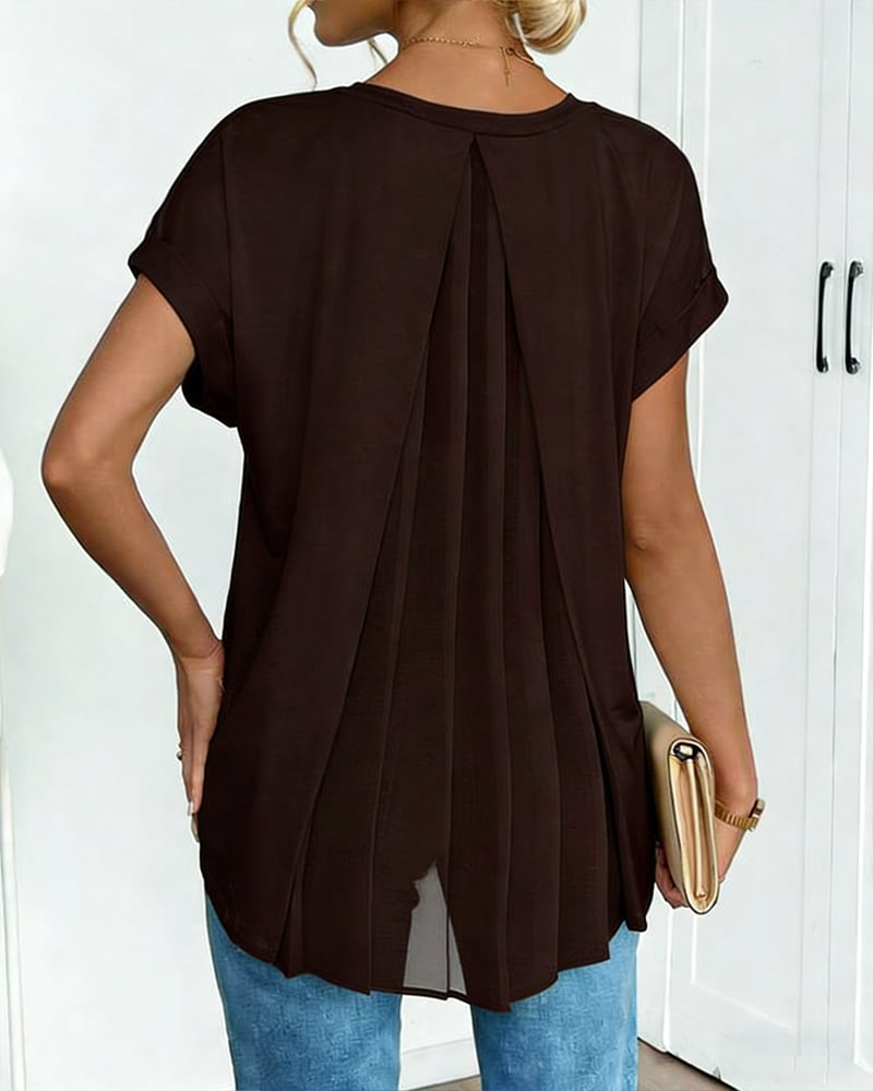 Elara | Flowy Back-Drape Top