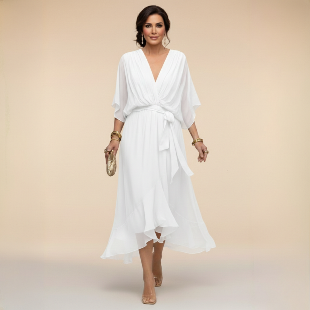 Liora™ — Graceful Summer Midi Dress