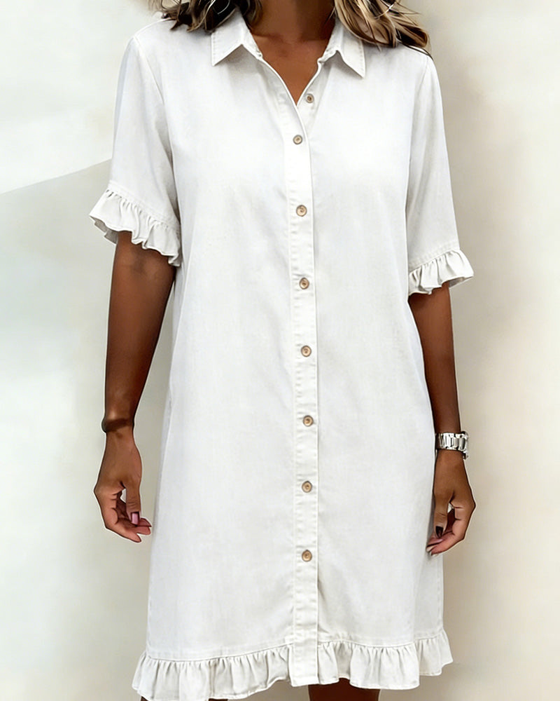 Harper™ | Relaxed Button Shirt Dress