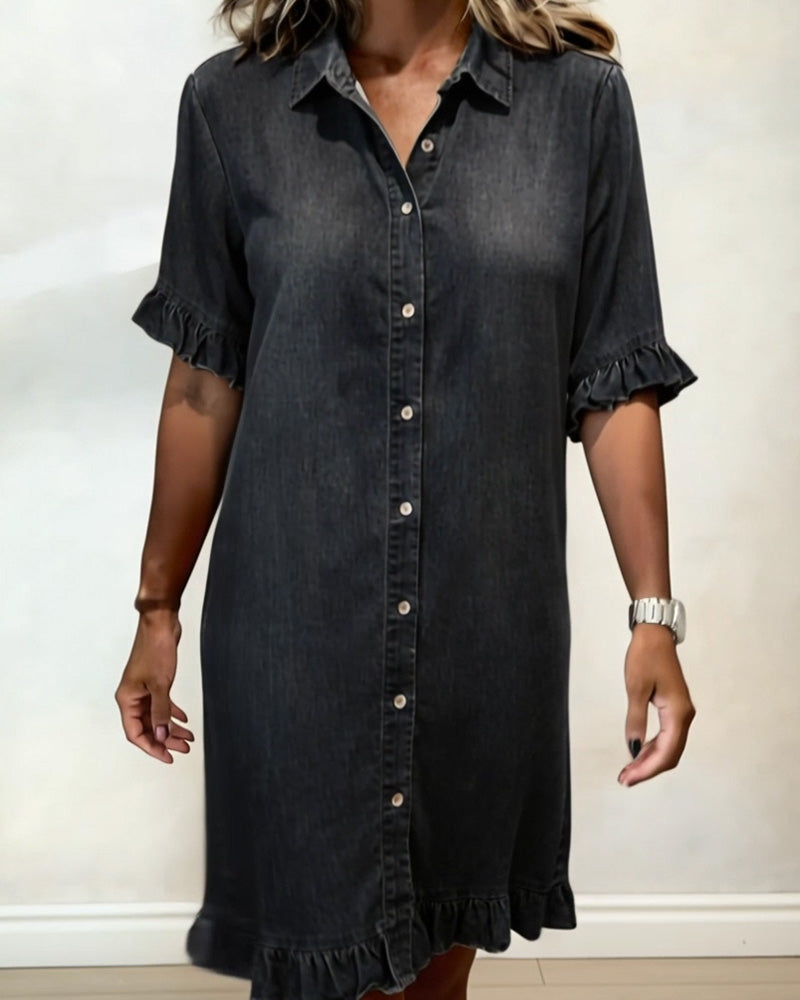 Harper™ | Relaxed Button Shirt Dress