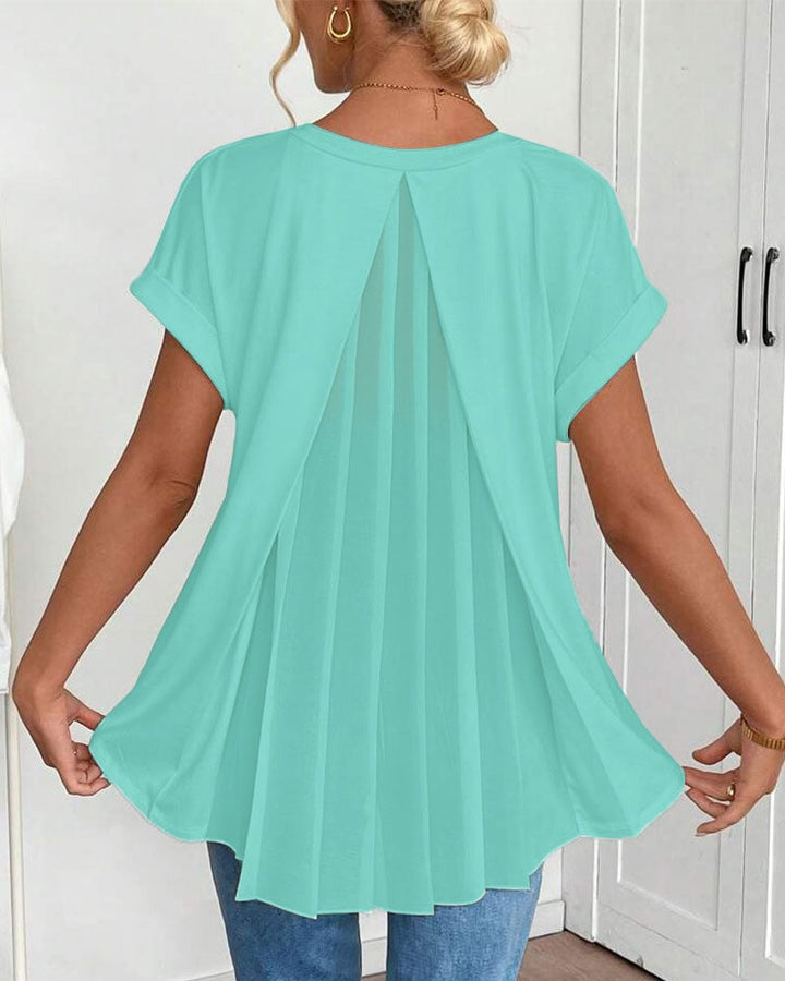 Elara | Flowy Back-Drape Top