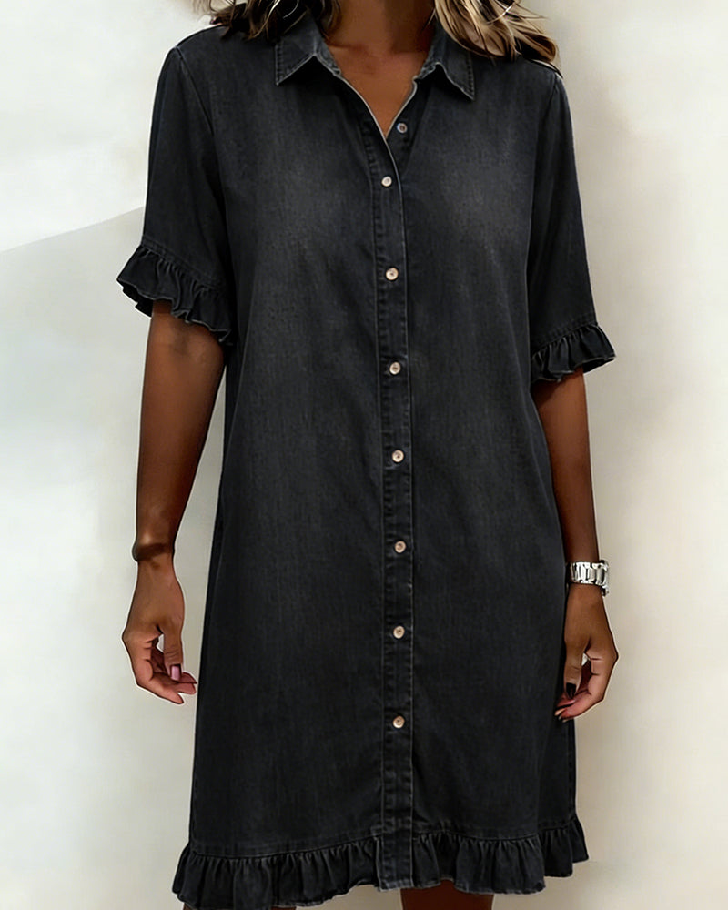 Harper™ | Relaxed Button Shirt Dress