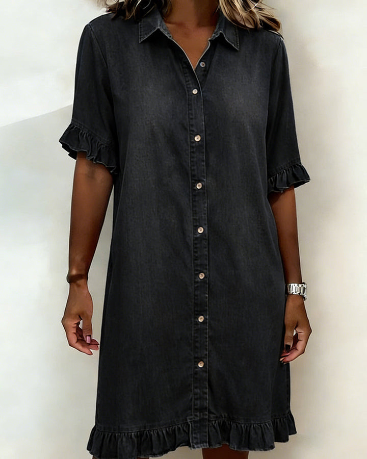 Harper™ | Relaxed Button Shirt Dress