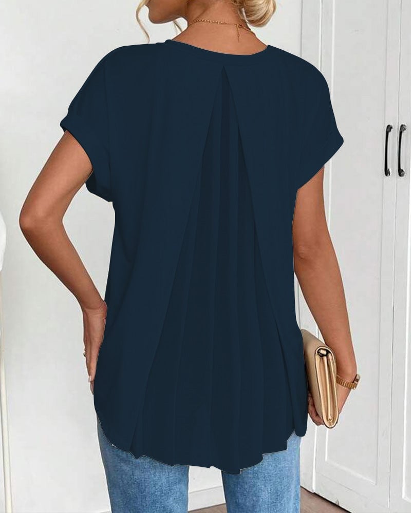 Elara | Flowy Back-Drape Top