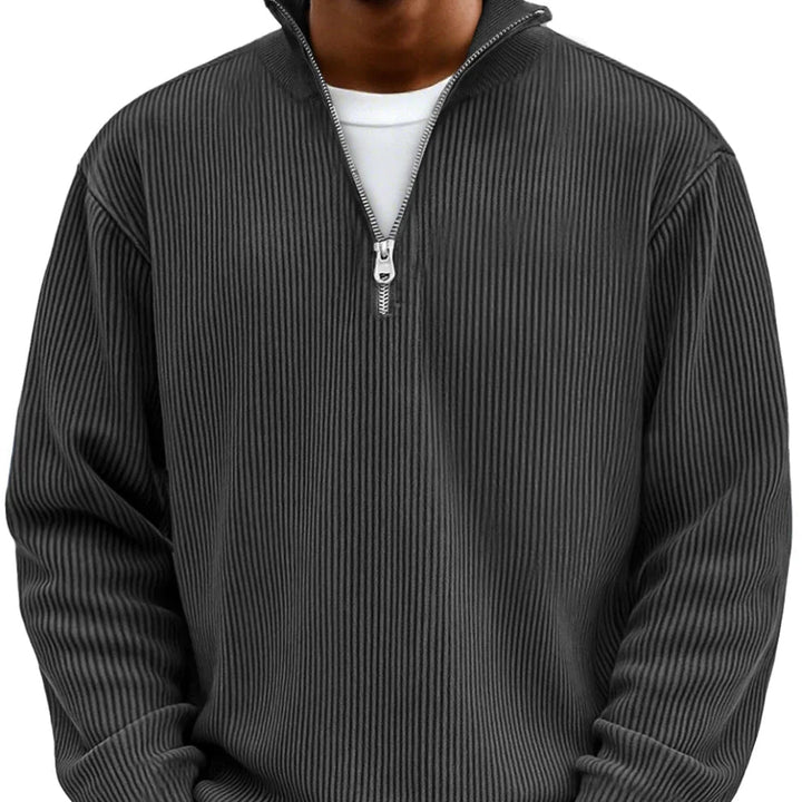 Logan™ — Ribbed Quarter-Zip Sweater