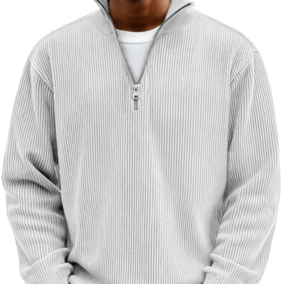 Logan™ — Ribbed Quarter-Zip Sweater
