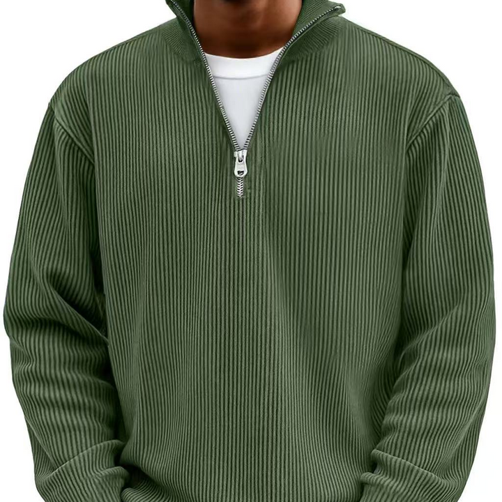 Logan™ — Ribbed Quarter-Zip Sweater