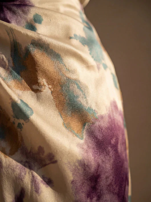 Elara | Watercolor Wrap Dress