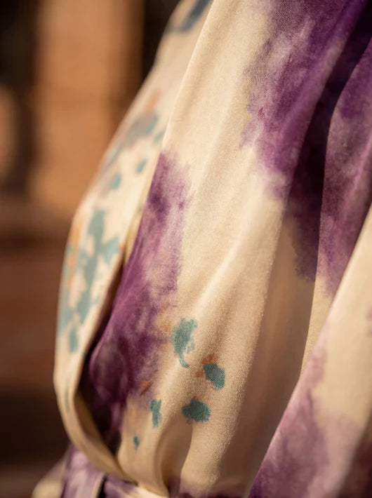 Elara | Watercolor Wrap Dress