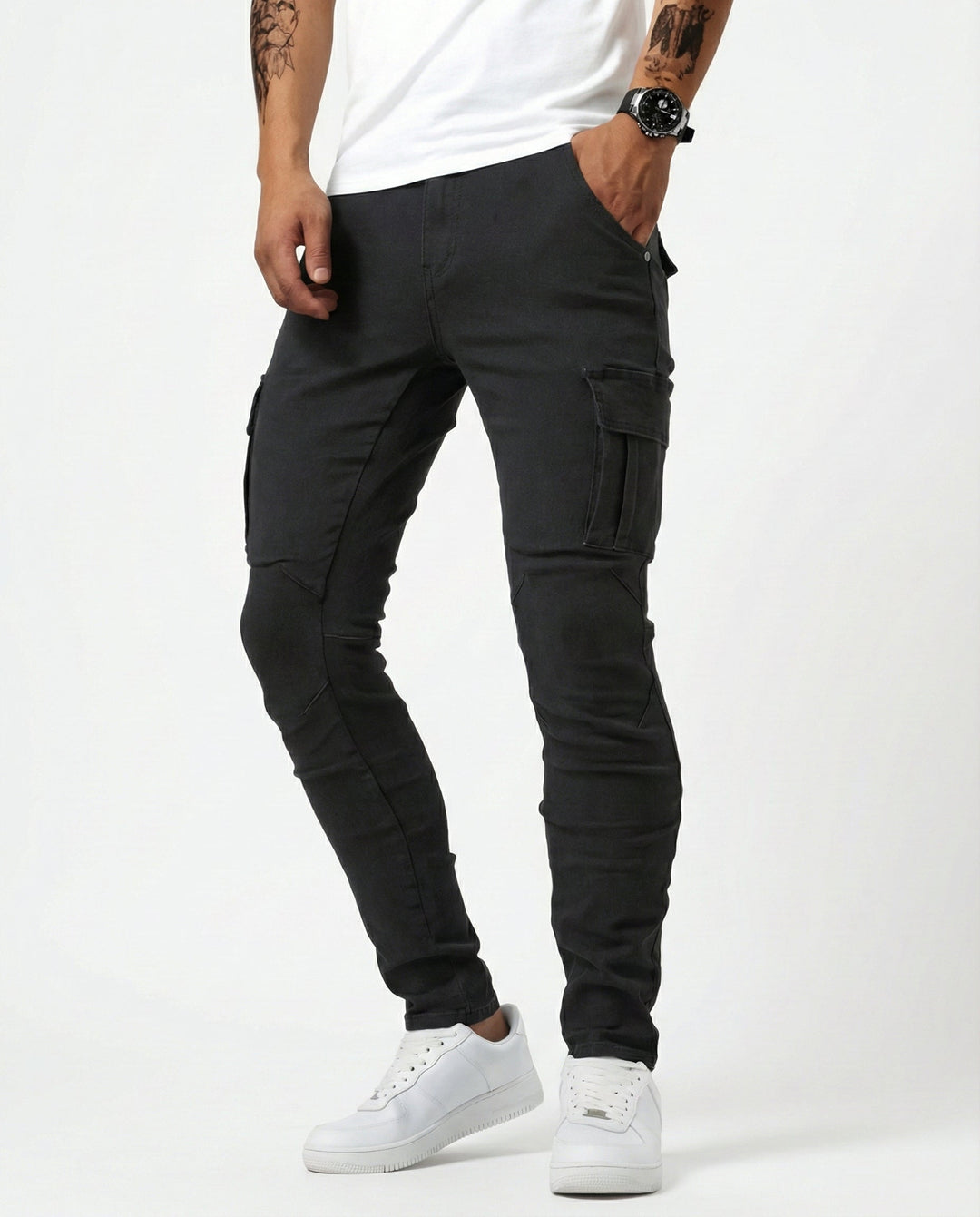 Axel | Slim Fit Stretch Cargo Pants