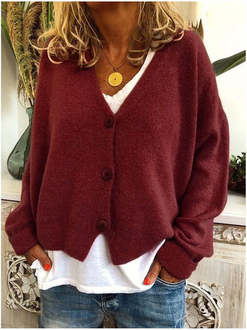 Harper | Cozy Button Knit Cardigan
