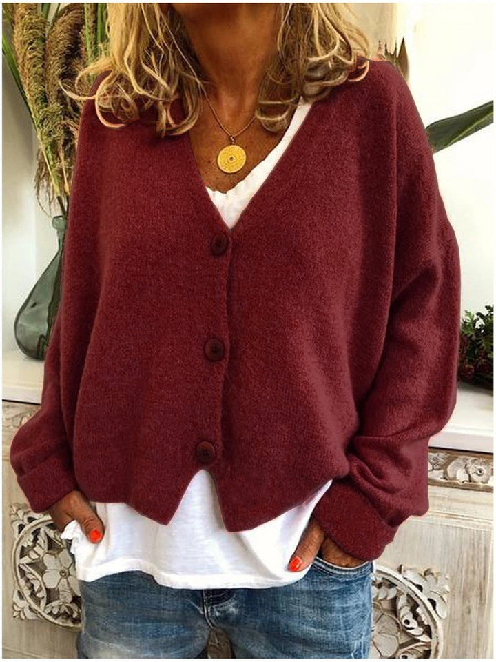 Harper | Cozy Button Knit Cardigan