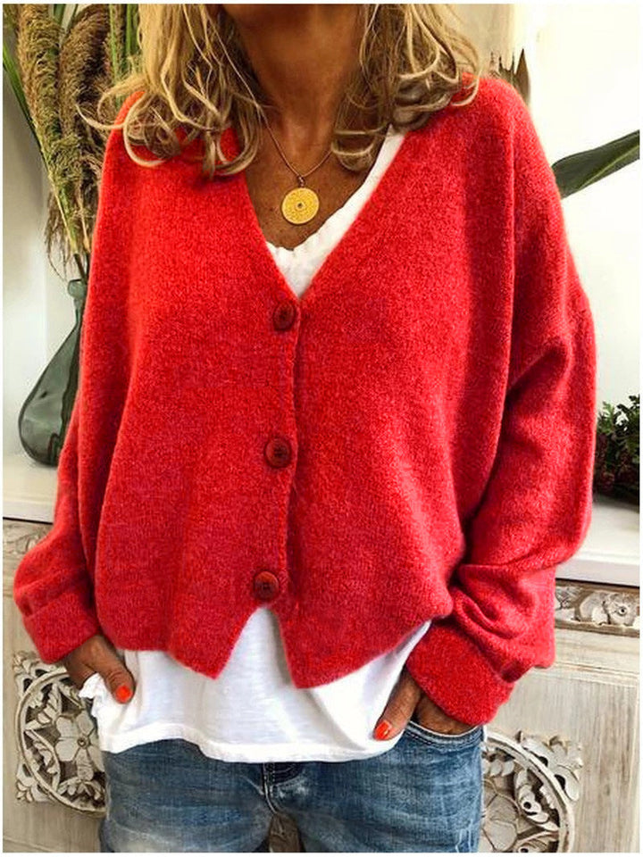 Harper | Cozy Button Knit Cardigan