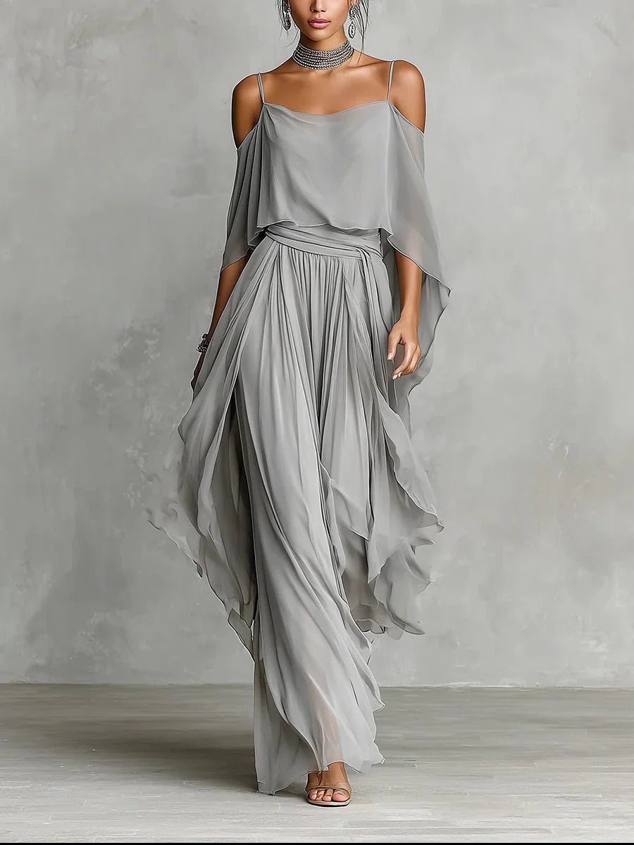 Selene | Elegant Flowing Maxi Dress