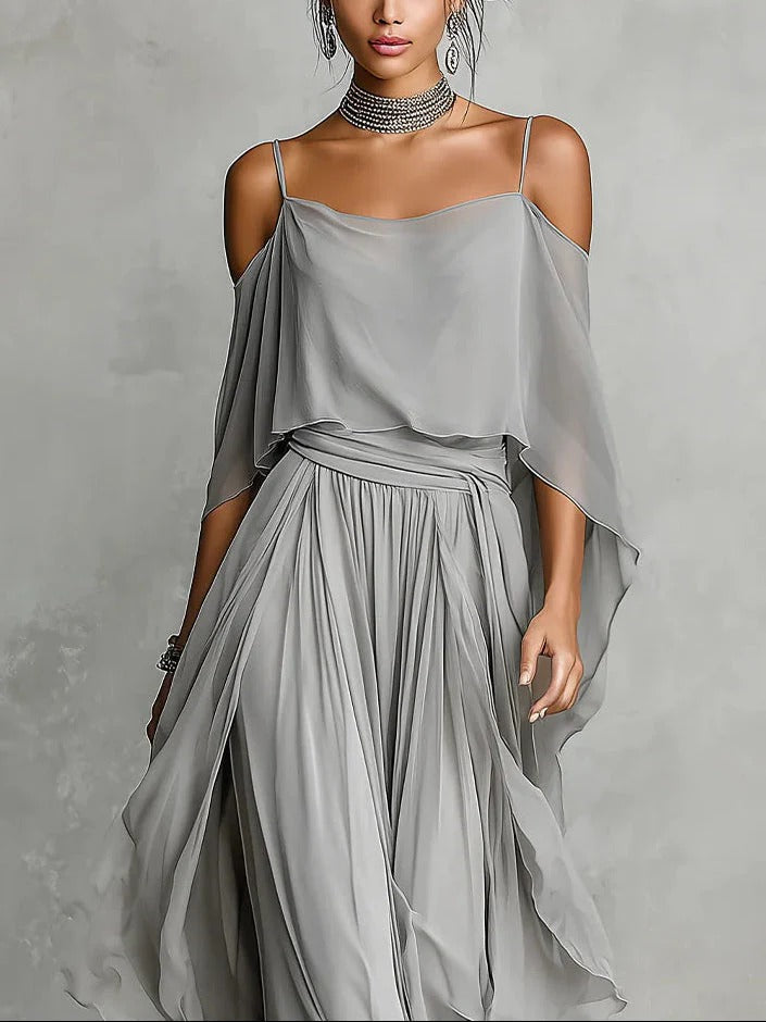 Selene | Elegant Flowing Maxi Dress