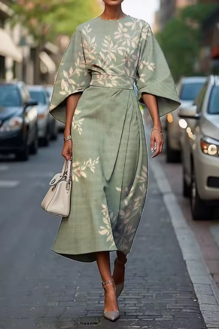 Naomi | Elegant Floral Wrap Dress