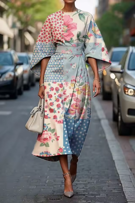 Naomi | Elegant Floral Wrap Dress