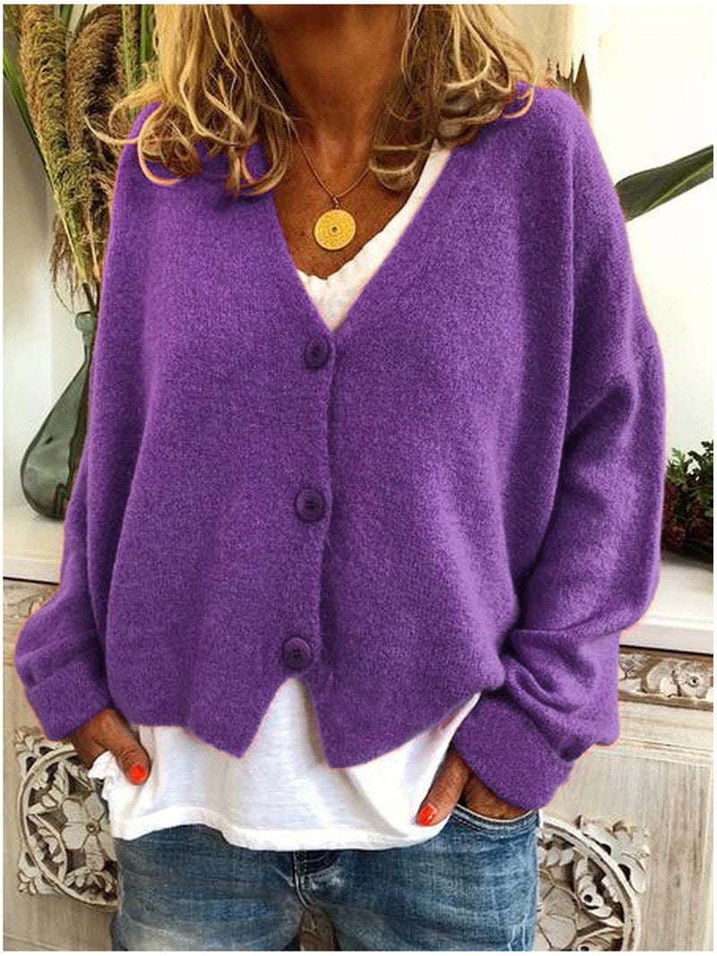Harper | Cozy Button Knit Cardigan