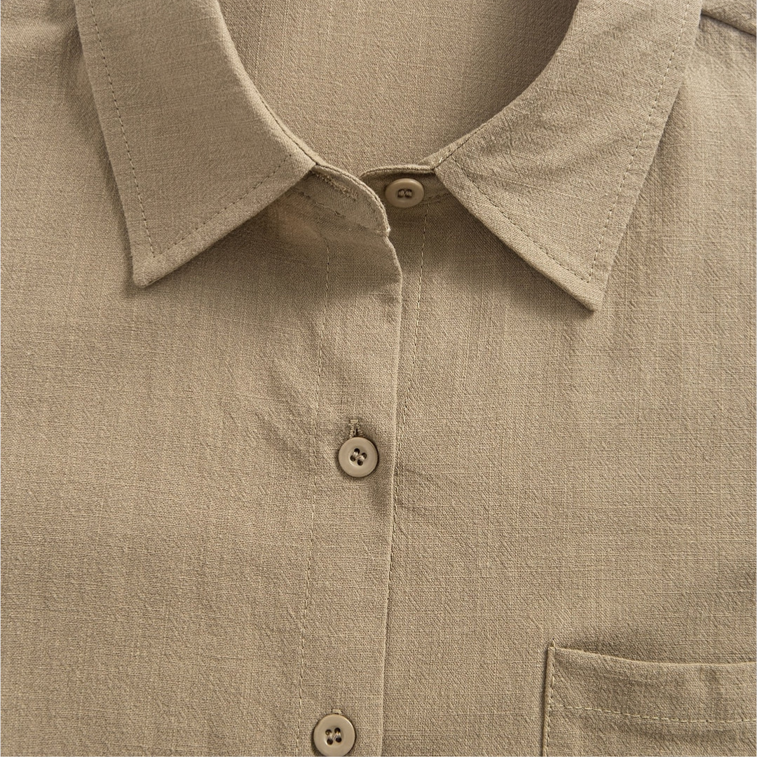 Noemi™ Soft classic pocket blouse