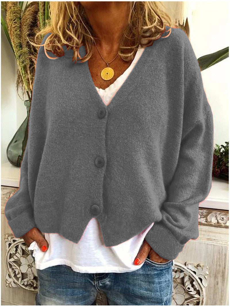 Harper | Cozy Button Knit Cardigan