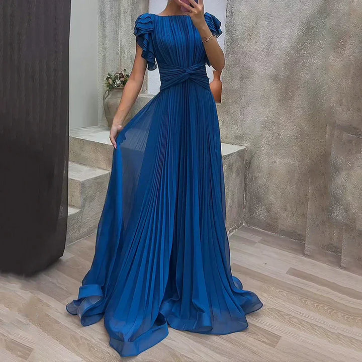 Isabella | Elegant Pleated Maxi Dress