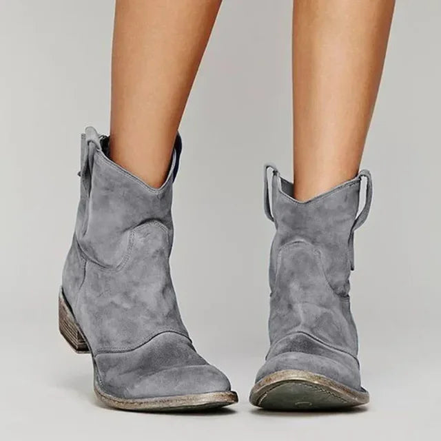 Livia™ | Vintage Western Ankle Boots