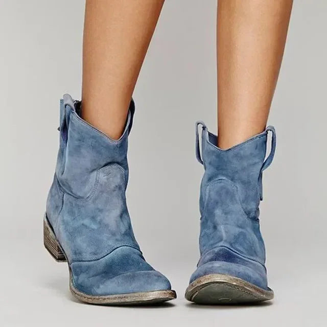 Livia™ | Vintage Western Ankle Boots