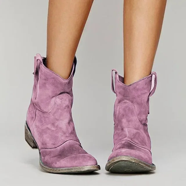 Livia™ | Vintage Western Ankle Boots