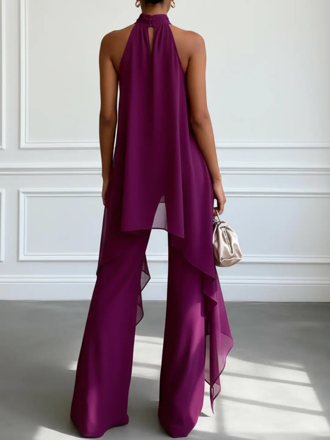 Liora™ | Elegant Halter Two-Piece Set