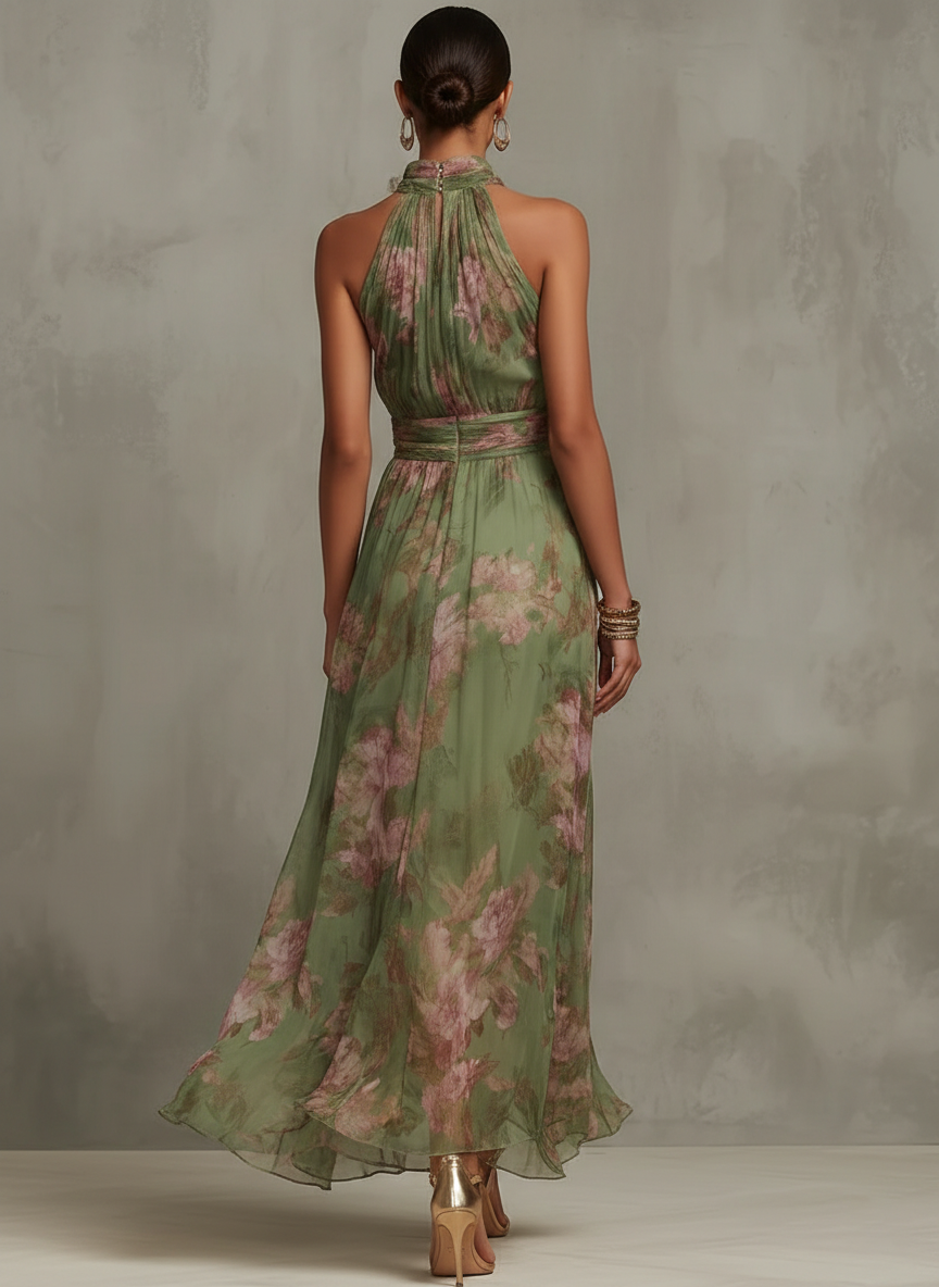 Sara™ | Elegant Floral Midi Dress