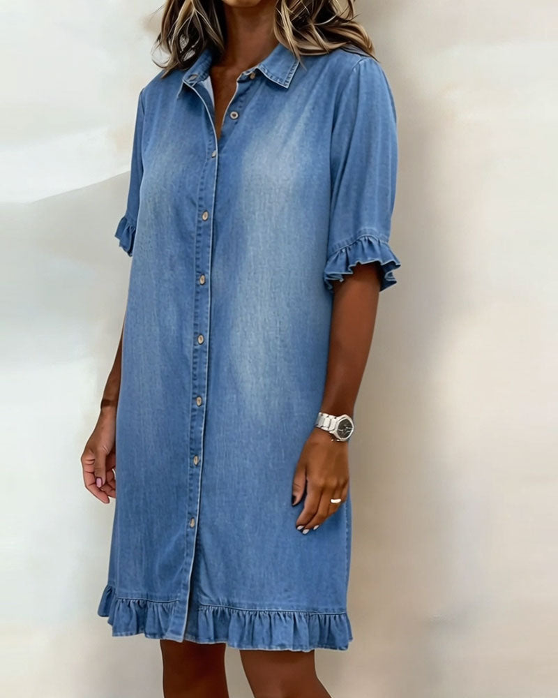 Harper™ | Relaxed Button Shirt Dress