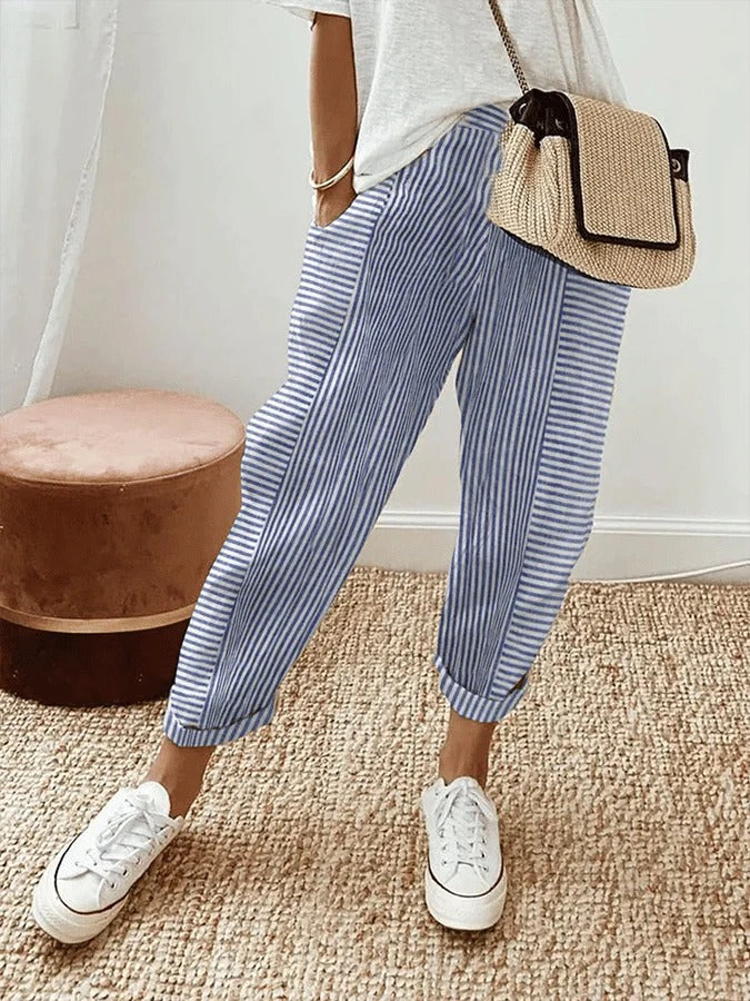 Maria – Striped Maria Pants