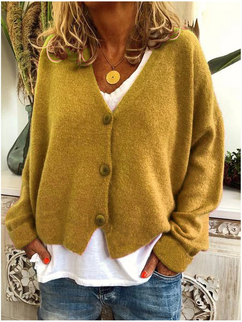 Harper | Cozy Button Knit Cardigan