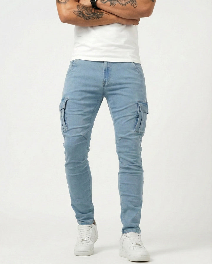 Axel | Slim Fit Stretch Cargo Pants
