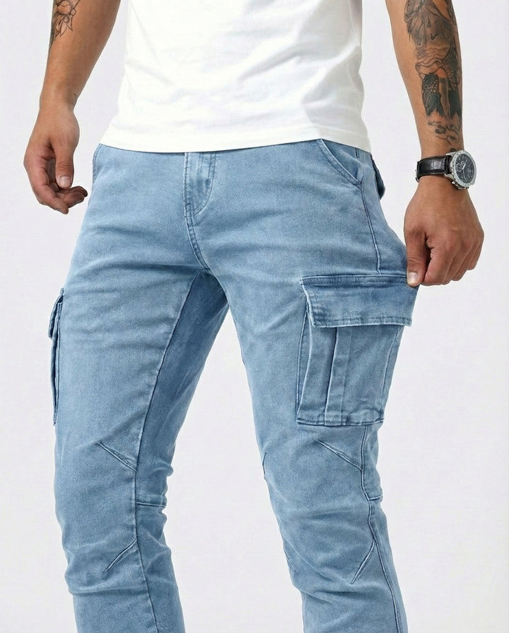 Axel | Slim Fit Stretch Cargo Pants