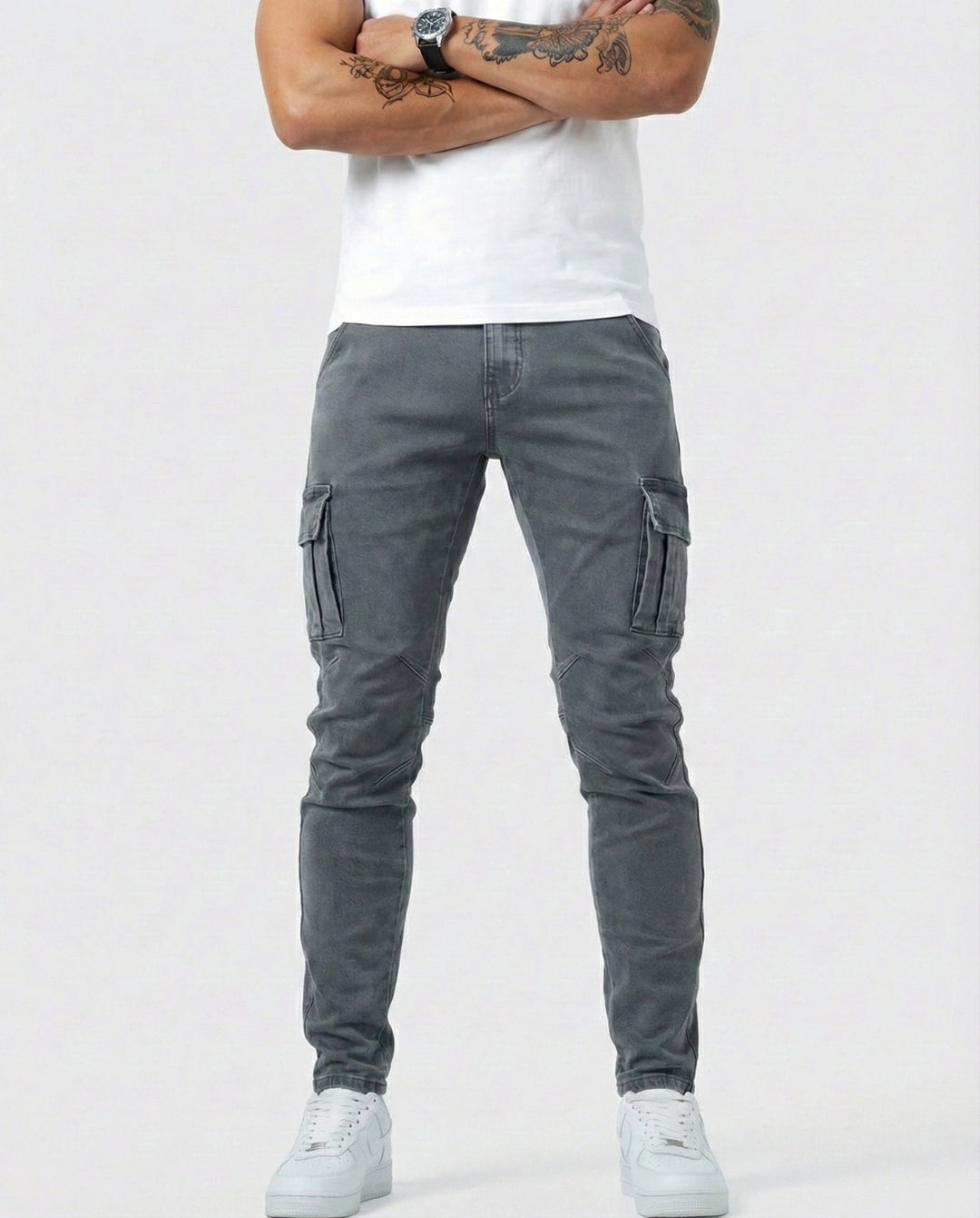 Axel | Slim Fit Stretch Cargo Pants
