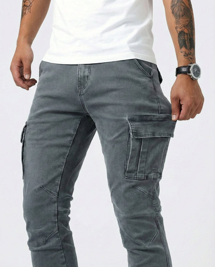 Axel | Slim Fit Stretch Cargo Pants
